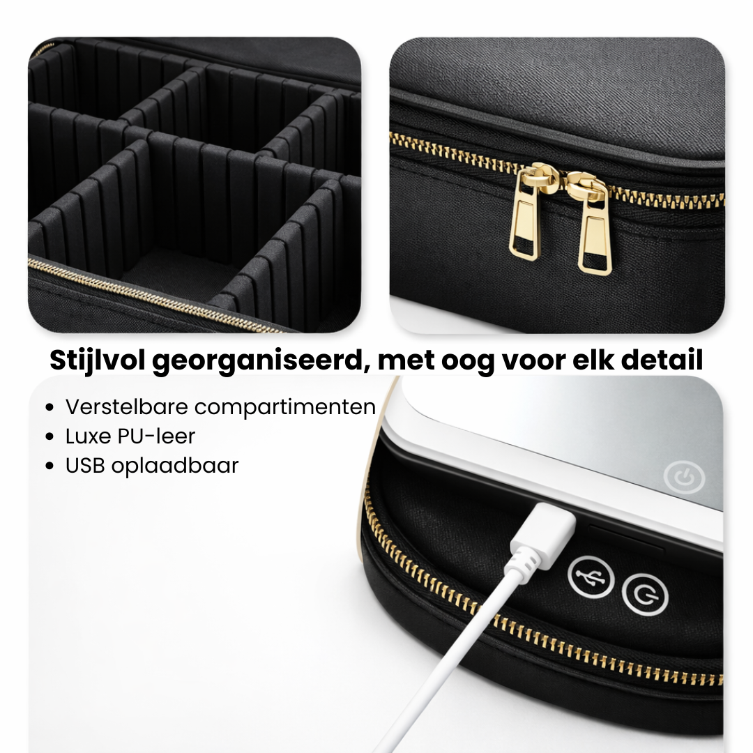Make-up Organizer met LED Spiegel