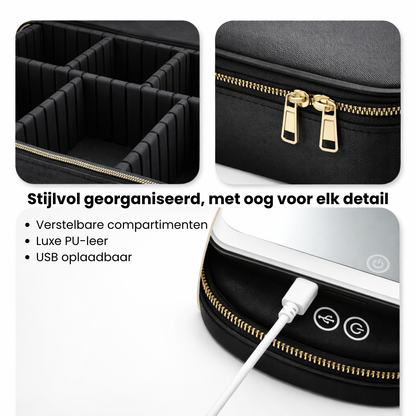 Make-up Organizer met LED Spiegel